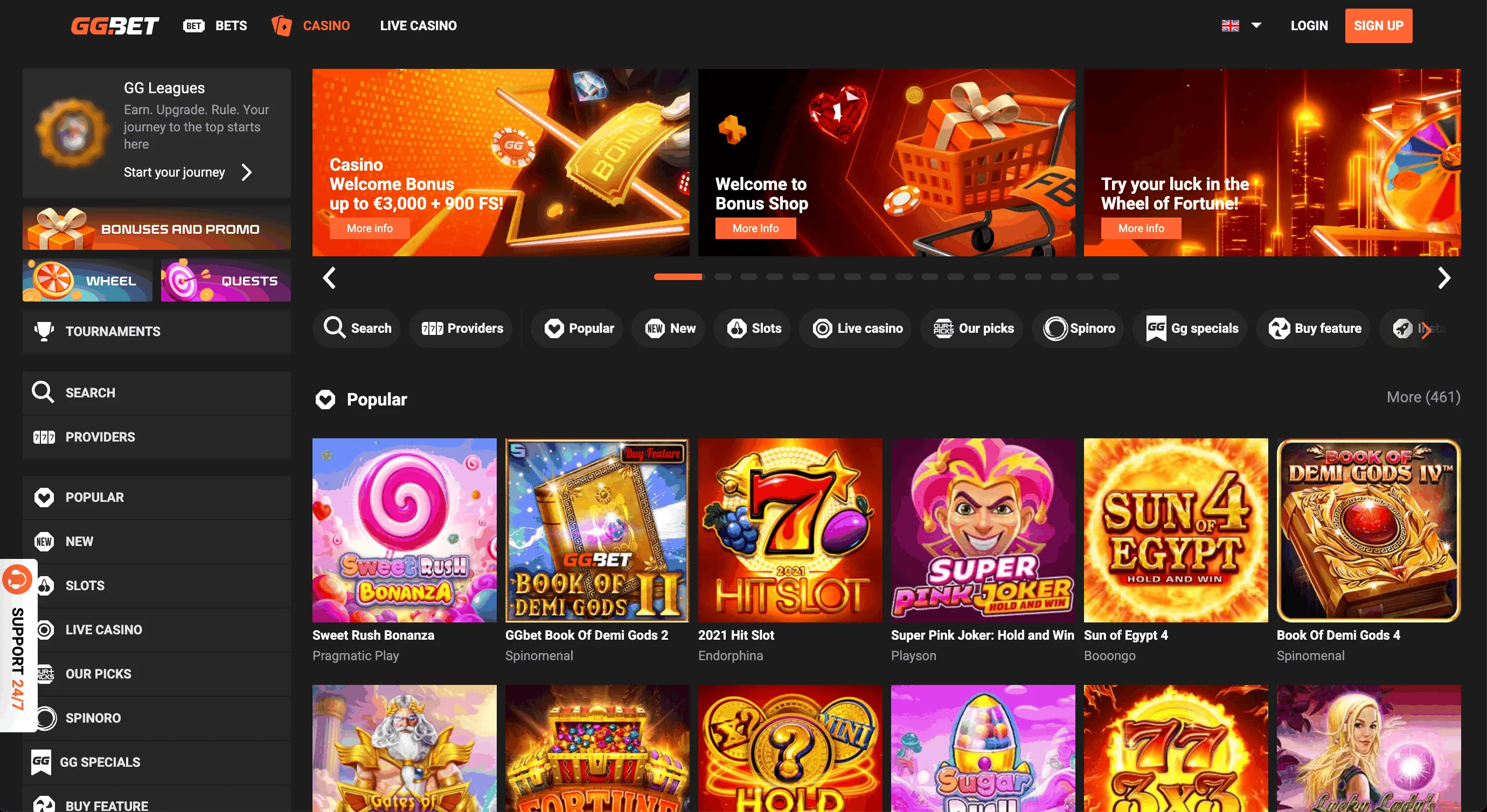GGBet Casino Website GGBet Casino Homepage